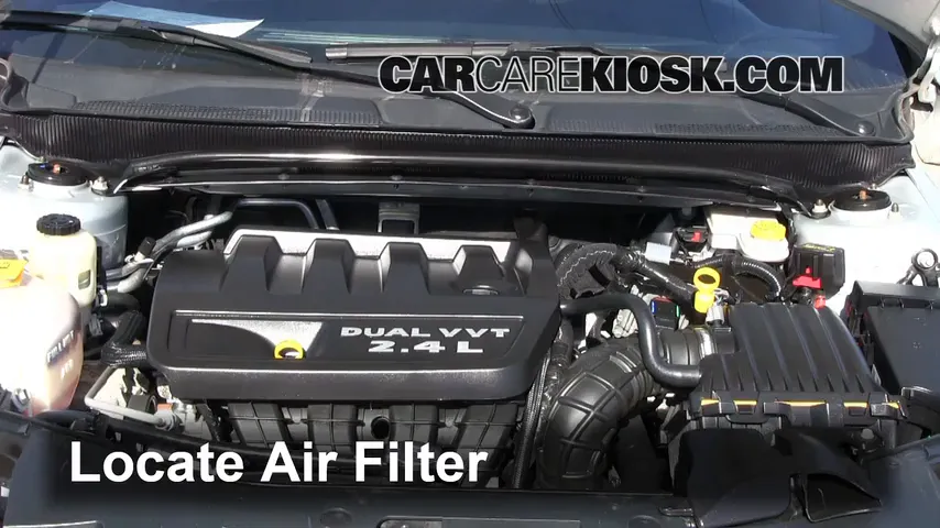 2012 Chrysler 200 LX 2.4L 4 Cyl. Sedan (4 Door) Air Filter (Engine)